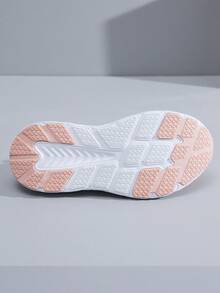 Giày chạy bộ chống sốc nhẹ thoáng khí Giày thể thao lưới nữ - Hồng - Xem 4