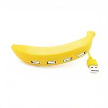 Hub USB con forma de banana, adaptador multi-puertos, ¡trae diversión a la vida! - vistoso - Ver 5