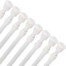 Barras de tensión de 28 a 48 pulgadas, barra de cortina de tensión, barras de tensión de resorte, varillas de extensión ajustable para armario de resorte para ventanas, cocina, baño, armario, guardarropa - Multicolor - Ver 4