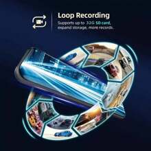 1080P Dual-Lens Fully Touch Screen Streaming Dash Cam Car DVR Recorder, Full HD Car Black Box Dashcam With Night Vision - Black - View 7