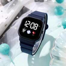 1 Đồng hồ điện tử hình vuông thể thao & chống chịu trẻ trung và thời trang / Thích hợp để trang trí hàng ngày Dây đeo PVC Đồng hồ kỹ thuật số mặt vuông thể thao, Thích hợp để đeo hàng ngày Đồng hồ điện tử cặp đôi - Nhiều màu - Xem 15