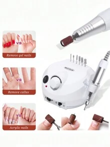 LULAA Máquina de taladro de uñas de precisión de calidad de salón para el cuidado de uñas / pies, modelado y pulido de alta velocidad, operación tipo inserto, rectificadora de manicura eléctrica tipo bolígrafo - Tipo de Enchufe A USA (110-127V) - Ver 4