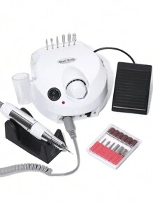 LULAA Máquina de taladro de uñas de precisión de calidad de salón para el cuidado de uñas / pies, modelado y pulido de alta velocidad, operación tipo inserto, rectificadora de manicura eléctrica tipo bolígrafo - Tipo de Enchufe A USA (110-127V) - Ver 1