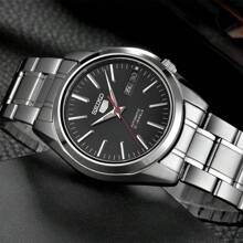 Seiko 5 Automatic Black Dial Stainless Steel Men's Watch SNKL45J1
