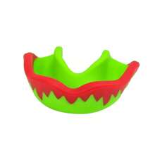 Protector bucal para boxeo con soporte para los dientes, aparato entrenador para los dientes de boxeo - rojo verde - Ver 1