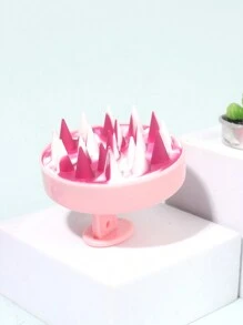 1pc Pure Silicone Hair Scalp Massager Shampoo Brush For Women With Long Hair, Circular Soft Silicone Massage Shampoo Brush With Handle, 2-In-1 Dry/Wet Manual Head Massager Bath Use Scalp Massager, Massage Hair Washing Brush, Gifts For Girls, Hair Brush/Hair Comb,Back To School,Travel Holiday Essentials,Hair Accessories For Women,Hair Brush,Slick Back Brush,Styling Brush,Curly Hair Brush,Edge Brush,Hair Comb,Brush Hair,Hair Brush Set,Comb Hair,Comb For Curls,Detangling Brush,Hair Brush For Women,Hair,Travel,Hair Products,Hair Tools,Hair Stuff,Barber,Barber Accessories,Barbershop,Hairdressing Equipment - Multicolor - View 7