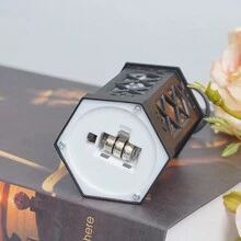 LED Wind Light Retro Candle Lamp Little Horse Lamp Children Portable Lamp Desktop Atmosphere Decoration - Black - View 7