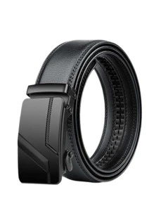 1 chiếc thắt lưng đen thời trang và đa năng cho nam, thắt lưng khóa tự động công sở thường ngày có họa tiết vân vải, phù hợp cho cuộc sống hàng ngày, quà tặng lý tưởng cho bạn trai hoặc người lớn tuổi Phụ kiện mùa thu, mùa thu, Halloween Thu-Đông, phù hợp cho thanh thiếu niên, thanh niên, nam giới, thường ngày, ngoài trời, thể thao, kỳ nghỉ, quà tặng tốt nghiệp, sinh nhật, trang phục hàng ngày - màu đen - Xem 4
