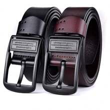 Różne style klamry (klamra igłowa/klamra w kolorze brązu) Wycięty z całego kawałka prawdziwej skóry bydlęcej Pasek męski, długość paska: 130 cm, szerokość paska: 3,7 cm Lato, szkoła, codzienny, biznes, chłopak, mąż, ojciec, tata, prezent dla mężczyzny, codzienne noszenie, moda, nastolatek, na zewnątrz, wakacje, sportowy, podróż, ulica, boho, vintage, jesień, Halloween, akcesoria jesienno-zimowe, odpowiednie dla nastolatków, młodzieży, mężczyzn, codzienny, na zewnątrz, sportowy, wakacje, prezenty na ukończenie szkoły, urodziny, codzienne noszenie - Wielokolorowe - Zobacz 8