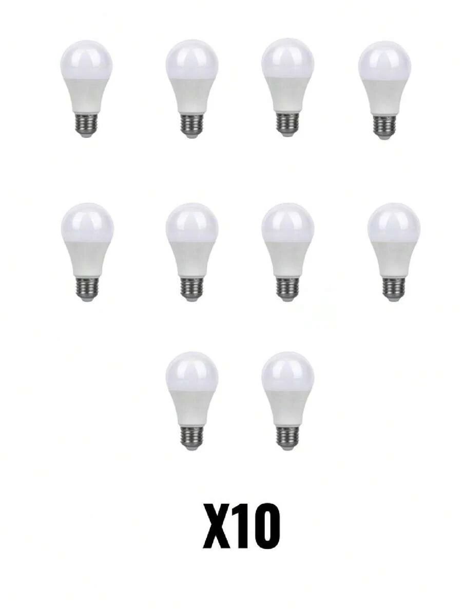 Paquete 10 Focos 10w Led Ahorrador - Blanco - Ver 1