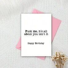 Tarjetas de cumpleaños groseras, tarjetas de cumpleaños divertidas, tarjetas de humor, tarjetas de cumpleaños personalizadas - Rosa - Ver 5