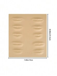 1 件硅胶纹身皮、面部眉妆模具、3D 永久化妆练习皮、初学者硅胶纹身练习皮
