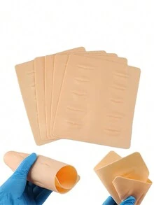 1 件硅胶纹身皮、面部眉妆模具、3D 永久化妆练习皮、初学者硅胶纹身练习皮