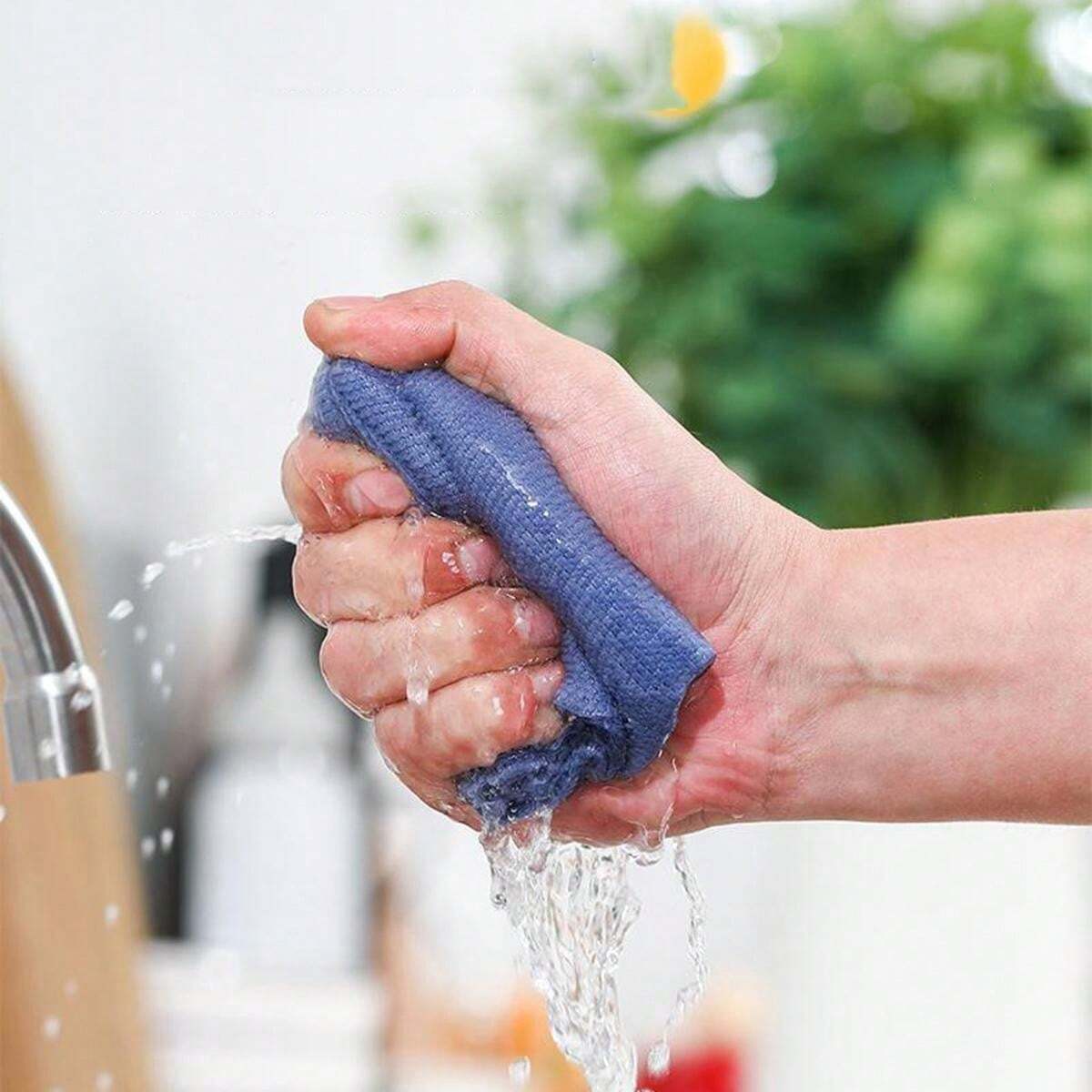 Straseapoit 5 Panni In Microfibra Super Assorbenti 24x25 Cm - Multiuso Per Cucina E Bagno, Antigraffio E Riutilizzabili - 2
