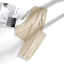 1 Quần thể thao lụa mỏng mùa hè dành cho nữ có còng co giãn - Xám - Xem 6