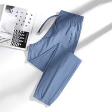 1 Quần thể thao lụa mỏng mùa hè dành cho nữ có còng co giãn - Xám - Xem 5