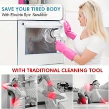 Bộ 5 đầu bàn chải thay thế cho bàn chải làm sạch nhà bếp, thích hợp cho nhà bếp và rửa xe, nhà bếp, vật dụng nhà bếp, bàn chải làm sạch, làm sạch - trắng - Xem 3