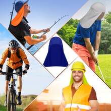 Cap Sun Shade Neck Protecting & Quick-Dry Neck Gaiter, Fit For Cap - Multicolor - View 2