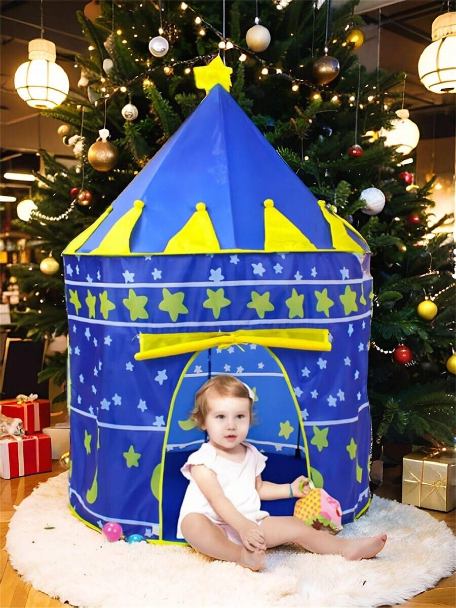 Casa De Campaña Para Niña Castillo Princesas Facil De Armar,tienda De Juegos,Casita Infantil con Diseño Portátil y Plegable - Multicolor - Ver 1