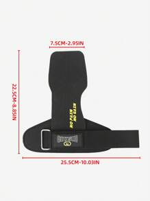GOUNOD 1 Pair Basic Model Wrist Straps With Microfiber Material Palm Guard For Weight Lifting Grips. - Black - View 6
