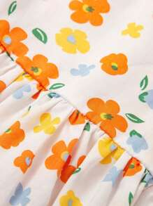 mini bala Young Girl 2022 New Summer Girls' Square Neck Pure Cotton Art French Princess Dress Dress