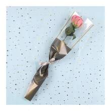 1 Ramo de Papel de Envolver de Flores de Jabón Papel de Embalaje de Flores de Jabón Individuales Suministros de Ramo para Florería Papel de Envolver de Flores Frescas Impermeable (Multicolor) - flor de jabón - Ver 7