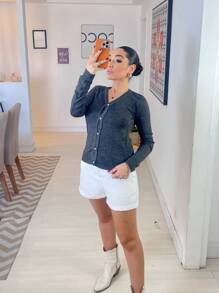 Women Cardigans - Grey - View 1