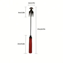 除草机，新型连根除草工具，锰钢锻造除草工具，4齿两用除草机，高强度花园手动除草工具，园艺用长柄手动除草工具，园林工具，园艺工具 - 紅色 - 查看 7