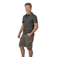 Men's Cargo Shorts Cotton Lightweight Multi Pocket Casual Outdoor Hiking Shorts - 木炭 - 查看 2