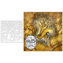 1pc The Joy Of Art Branches DIY Stencil For Wall Painting Scrapbook Coloring Embossing Album, Decorative Paper Card Template