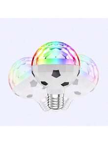 1 Piezas Foco luz LED giratorio, socket E27 - Multicolor - Ver 5