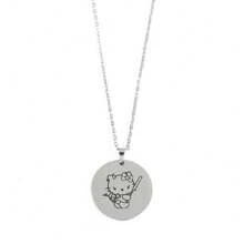 1pc Minimalist Personalized Hello Kitty Stainless Steel Pendant Necklace, Suitable For Daily Wear - KT Necklace - View 10