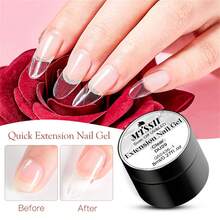 Bộ 6 lọ 8ml Gel làm móng 6 màu LED/UV cứng trong suốt màu nude tăng cường móng tay Gel làm móng nghệ thuật cho tiệm làm móng tại nhà - Nhiều màu - Xem 6