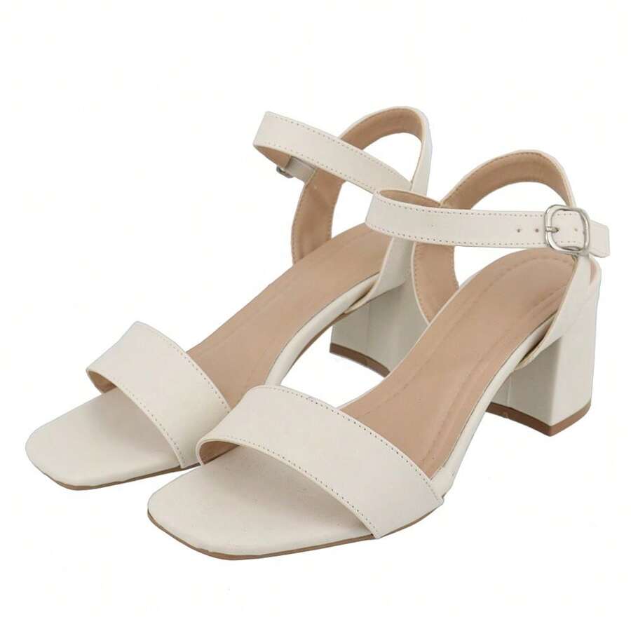 Women Heeled Sandals - 米色 - 查看 1