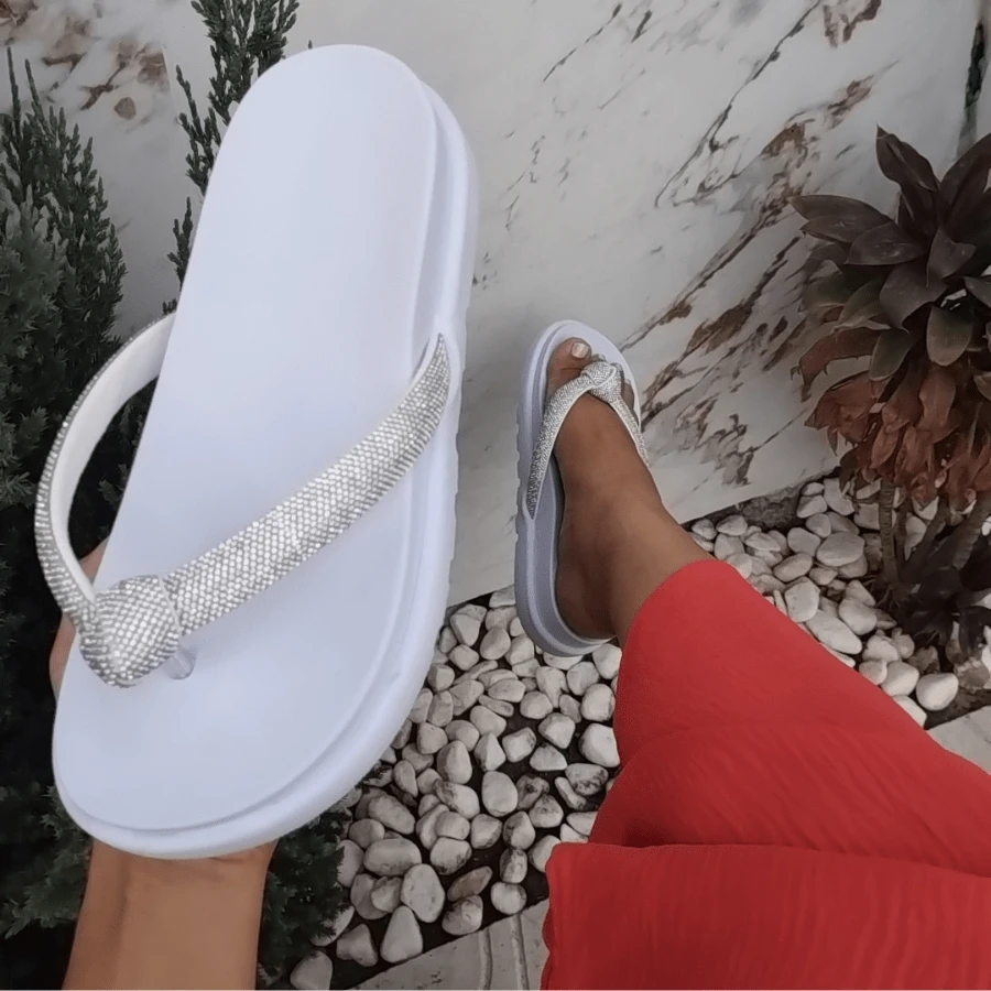 Women Platforms & Wedge Sandals - 白色 - 查看 1