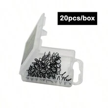 20PCS Meat Coils Bait Coils Bait Screws For Carp Fishing Swivel Floating Popper Boilies Accessories Hair Rig Connector Tackle - Black - View 6