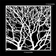 1pc The Joy Of Art Branches DIY Stencil For Wall Painting Scrapbook Coloring Embossing Album, Decorative Paper Card Template
