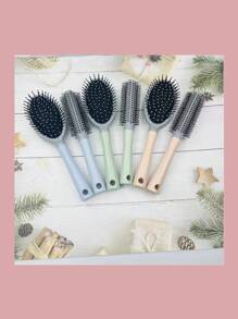 (FD59565275)大肋梳卷发梳子背头发蓬松造型神器气囊梳按摩大弯梳美发梳子美容尖尾梳化妆师尖尾鬃毛梳发盘造型长短密齿梳 美发师女生日常用梳子3件套装Pp材质1件 - 藍色 - 查看 10