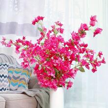 2pcs Artificial Flowers Bougainvillea Branches Faux Floral Stems Long Plant Branches For Party, Wedding Centerpieces Home Garden Wall Decoration, Valentine Day, Gift Gifts Birthday Graduation