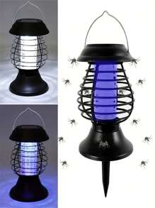 1pc, Solar Powered Mosquito Trap Cordless Garden Lamp - Waterproof & Portable &  Insect Killer - Perfect For Mosquitoes/Moths/Flies, Pest Control, Apartment Essentials, Household Gadgets