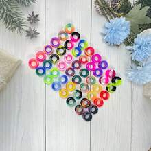 8pairs Random Assorted Colors Round Rim Silicone Ear Gauges Piercing Jewelry For Unisex, Suitable For Daily Wear And Festival Parties. - Round Edge Style - View 14