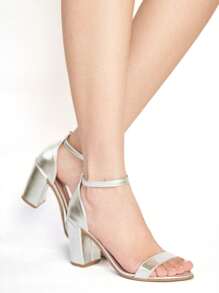 Munita Women Heeled Sandals - Silver - View 4