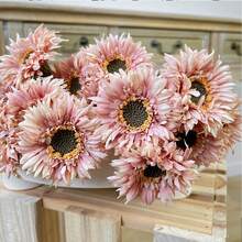 1 Bundle Of 3 Stems Artificial Silk Ribbon Flowers For Wedding Decor And Home Decoration - Multicolor - View 6