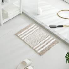 1 件升级版厚雪尼尔浴垫，防滑，超强吸水，柔软舒适，可用于卧室、入口、厨房、浴室，可机洗家居浴室装饰浴室地毯地毯户外地毯门垫秋季装饰浴室配件 - 卡其色 - 查看 10
