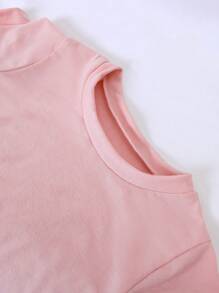 1 Stück für Kleine Mädchen lässige Mode lustig Igel Muster Rundhals Kurzarm T-Shirt, geeignet für Frühling, Sommer und Herbst Mode Kleidung