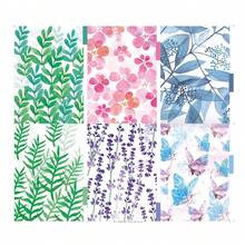 6入組森林系列六孔活頁筆記本PP索引分頁器標準A6計劃者插入PP透明材料 - 彩色 - 查看 5