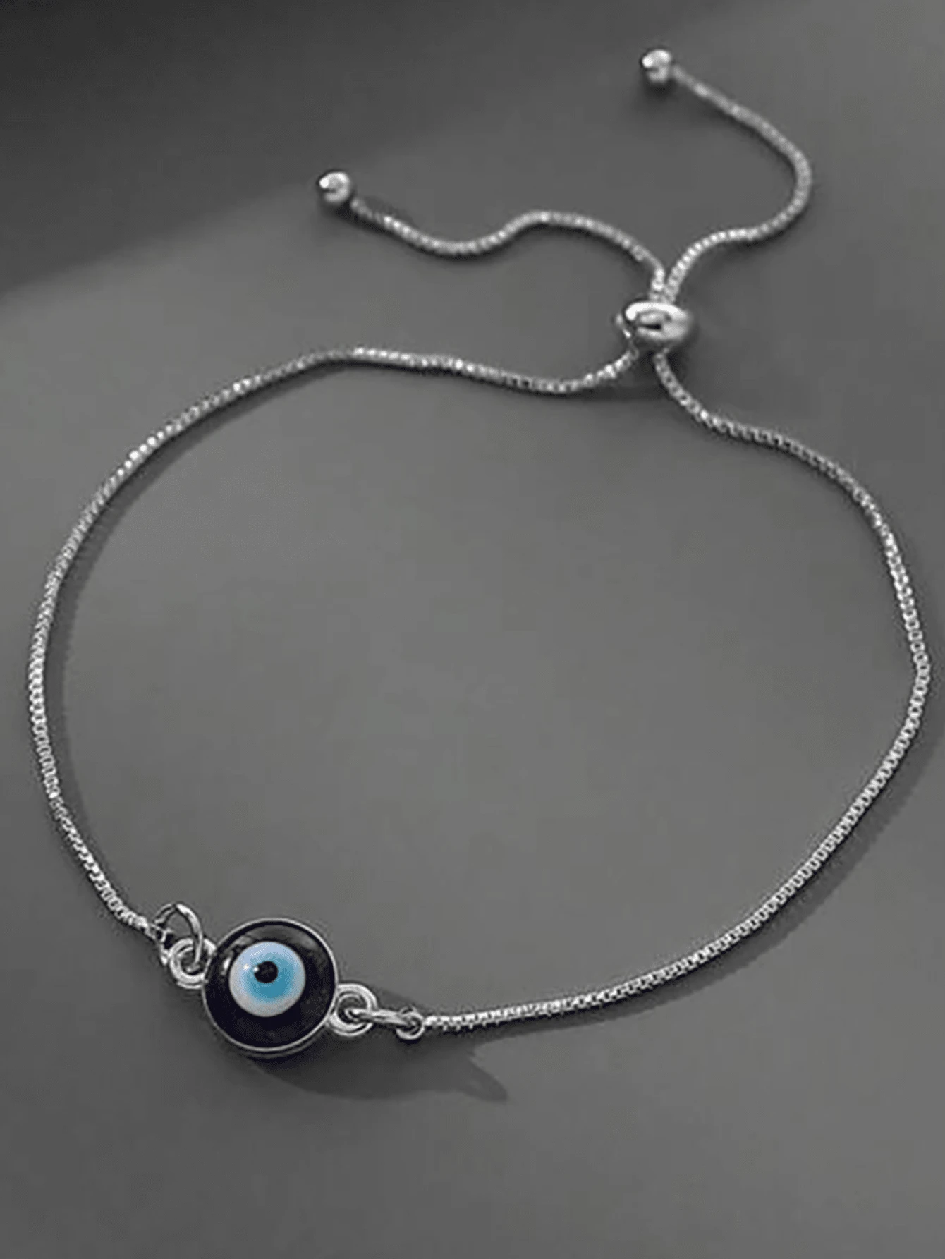 A Turkish-Style Round Blue Evil Eye Stretchable Bracelet, A Couple Gift Suitable For Women Daily Casual Wear - Eye - View 1