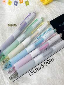 6入組彩色閃光按壓可擦筆,學生和畢業生的完美禮物,帶有易於擦除功能的中性筆 - 彩色 - 查看 3