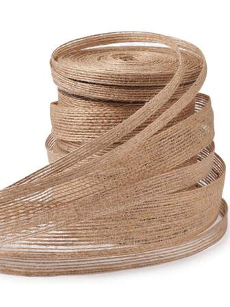 Natural Burlap Fabric Roll 10m Jute Ribbon For Gift Wrapping Craft Projects Wedding Decoration Home Decoration