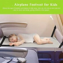 1 pieza de reposapiés portátil para niños en el avión, hamaca para niños en el avión y extensor del asiento de viaje en el avión para niños